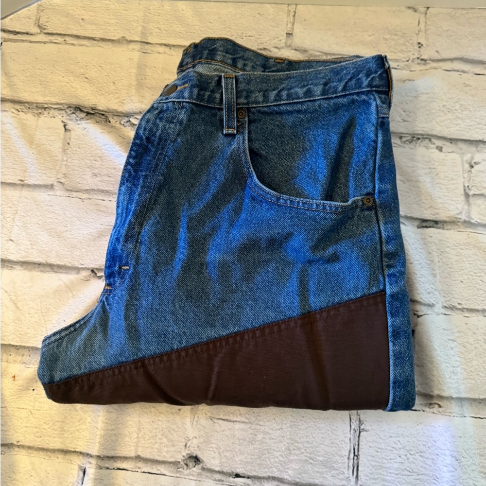 Wrangler Relaxed Blue and Brown Jeans